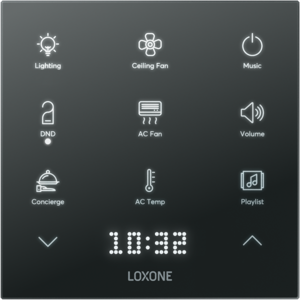 Touch Pure Flex Konfiguration mit Icons und Beschriftung