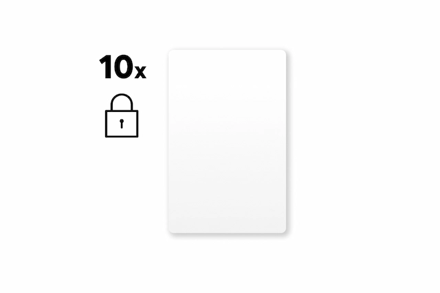加密 NFC 白色智能卡套装 - 10 张