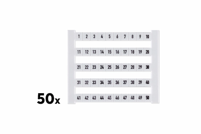魏德米勒端子标记 DEK 1-50（50 件）