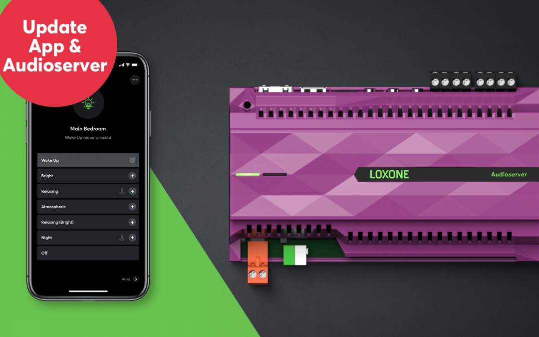 更新：Loxone App 12.0和音频服务器 2.5.01.18